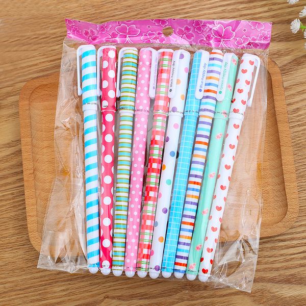

10 pcs/color cute unicorn flamingo gel pen kawaii stationery multi colored painting gel ink ballpoint pens gift school supplies