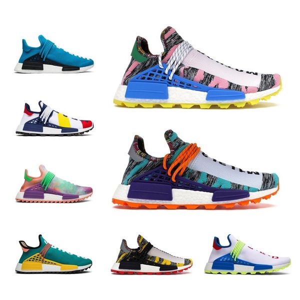 

2019 inspiration solar pack human race trail running shoes men women pharrell williams hu heart mind equality nerd sports runner sneakers