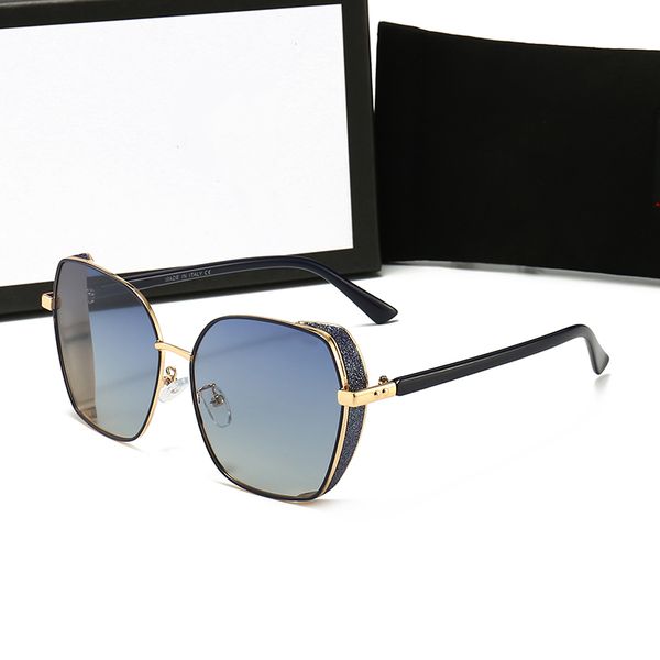 

2020 luxury designer sunglasses for men women outdoor summer square style metal full frame uv protection come, White;black