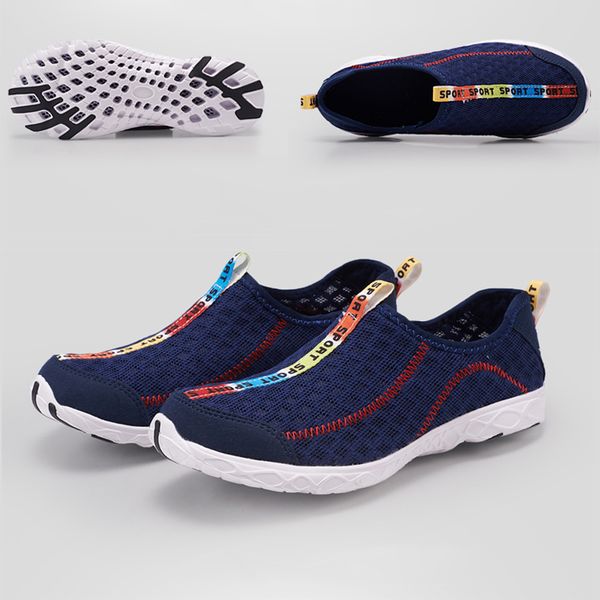 

outdoor water shoes men aqua swimming shoes for women mesh breathable sports woman sneakers mans walking trekking slippers