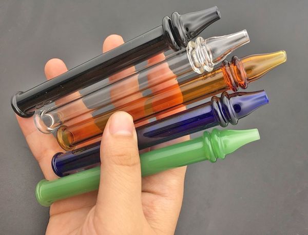 

Mini glass Filter Tips Tester NC kit Dab Straw Tube Glass Water Pipes Smoking Accessories for dab oil rig bong
