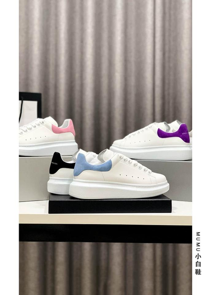 

2020 2019 r models men women fashion leather mqueen platform increase casual shoes mens chaussures low sneaker269a#, Black
