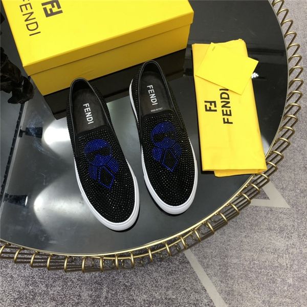 

luxury designshoes a pedal rhinestone loafers wild casual shoes male skull shoes male platform casual shoes fashion sneakers 38-44 a55, Black