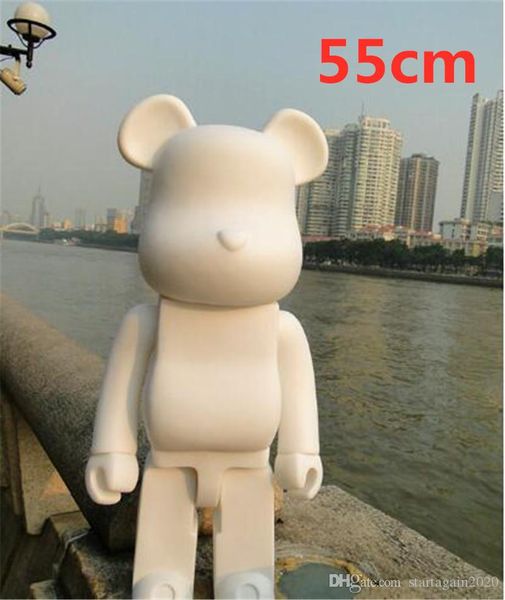 

1000% 55cm bearbrick evade glue black. white and red bear figures toy for collectors be@rbrick art work model decorations kids gift