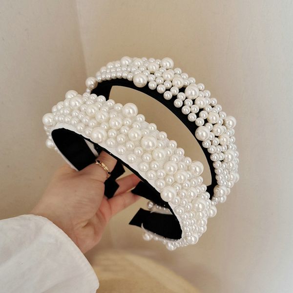 

79g weight broadside gorgeous pearl hair bands hair style 2019 with headbands sale kitty hair band kqxyw, Black;brown