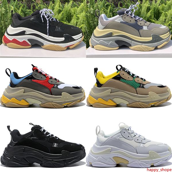 

конструктор тройной париж случайный папа обувь бежевый зеленый желтый красный синий тренажерный зал тройной черный белый мужчины женщины тре