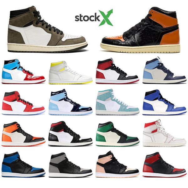 

with socks air jordan shoes men and women shoes sneakers 1 1s basketball shoes designer shoes sport sneakers mens trainer, White;red