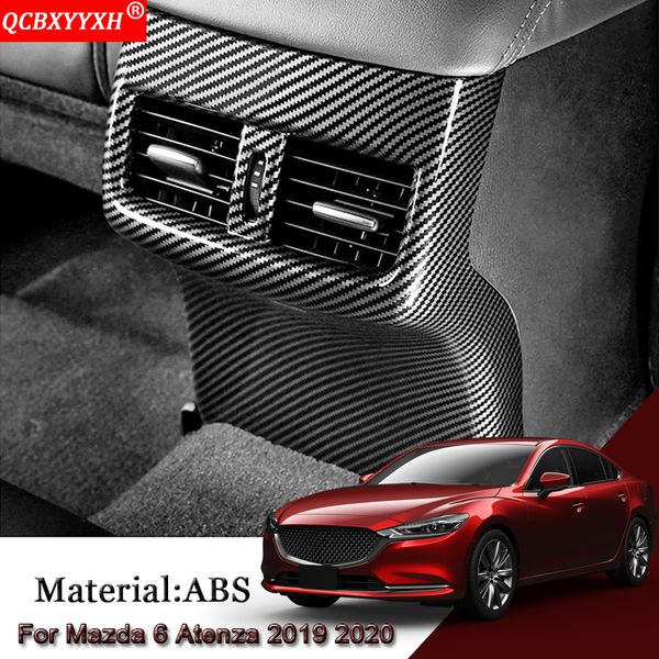 

car styling abs car armrest box kick-proof sequins rear air outlet sticker sequins auto accessories for 6 atenza 2019 2020