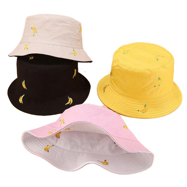 

two side reversible fruit cherry bucket hat for men women fisherman hat summer sun, Blue;gray