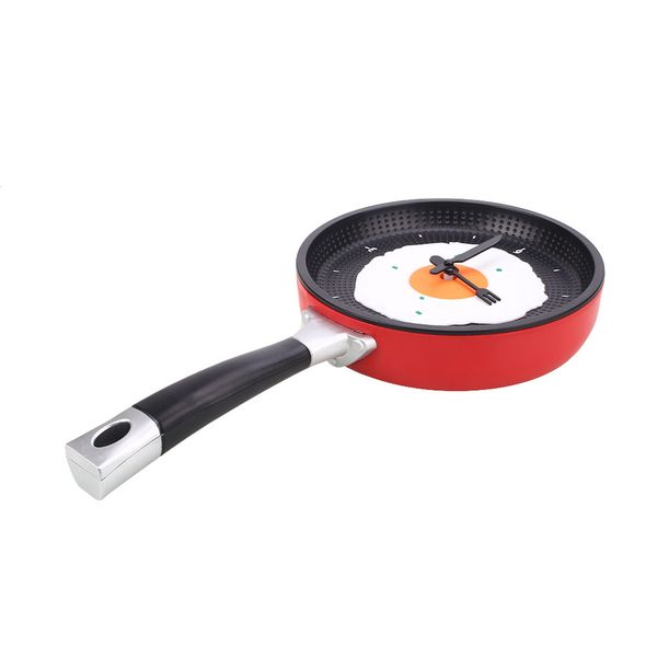 

plastic fried pan design electronic wall hanging clock lovely time decor