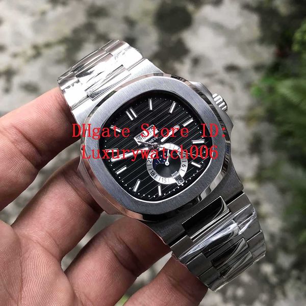 

optimal men watches pp nautilus 5726/1a-001 mechanical automatic men watch moon phase watches stainless steel wristwatches, Slivery;brown