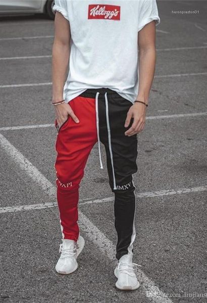 

pants fashion running pants with drawstring mens designer letter printed sports pants mens designer panelled, Black