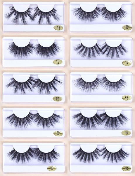 

25mm lashes wholesale 10 styles 6d mink lashes natural thick fake eyelashes makeup false lashes extension in bulk dhl ing