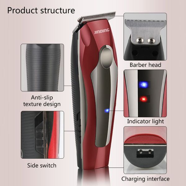 

electric hair clipper oil head engraving shaver usb trimmer with 3 limit combs new