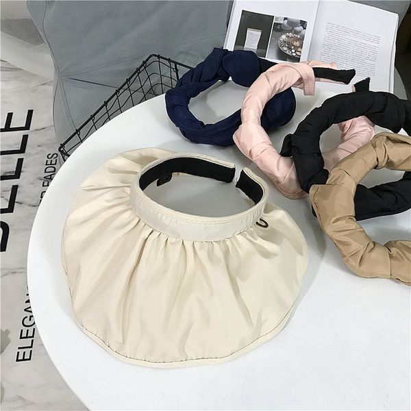 

female sun fashionable shell fisherman sunscreen fisherman hat uv-proof sunscreen shell empty hat, Blue;gray