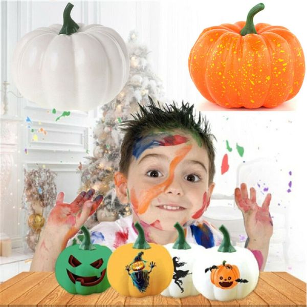 

new halloween simulation pumpkin holiday party decoration graffiti pumpkin ca