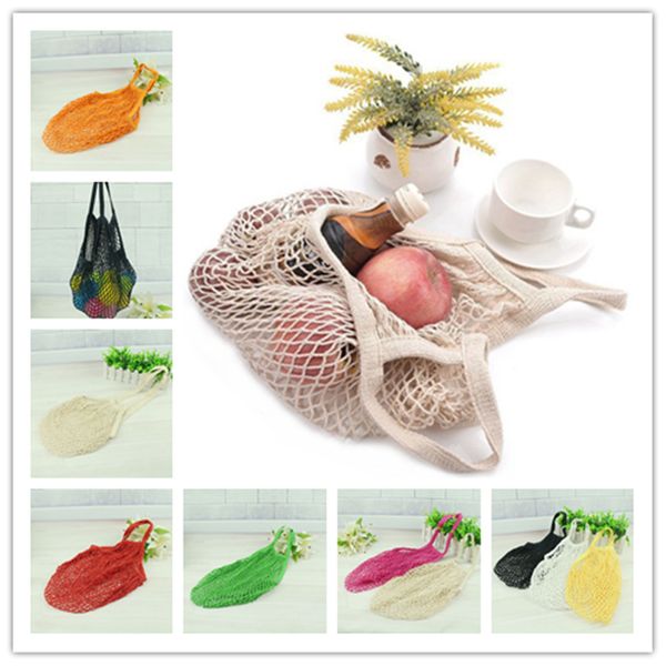 

designer-net bag fruit shopping string grocery bags reusable bags mesh woven shopper tote shopping tote handbag outdoor bags