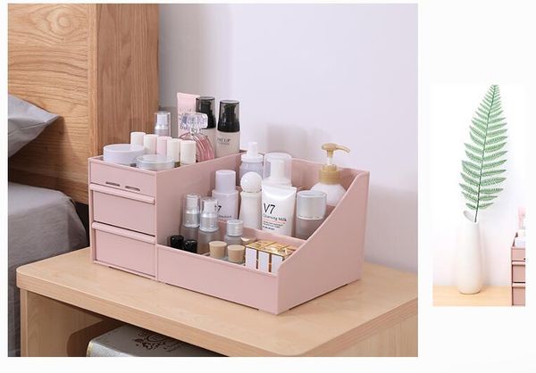 2019 Plastic Storage Box Makeup Drawers Organizer Box Jewelry