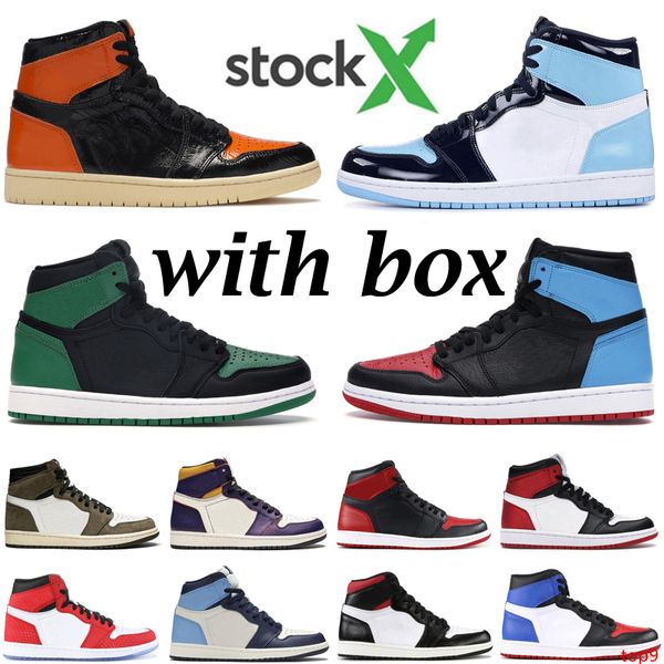 

2020 men basketball jumpman stock x 1s shoes unc pine green satin black toe fearless 1 mens trainer athletic women sports sneakers