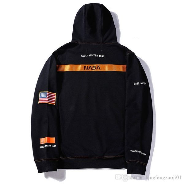 

европа и соединенные штаты модный фирменный свитер американский флаг письмо толстовка свободные мужчины и женщины с капюшоном хорошее качест, Black