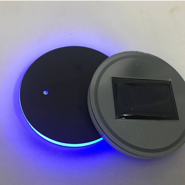 

2019 new universal usb led car cup holder mat anti slip waterproof pad bottle drinks atmosphere lamp for car suv truck