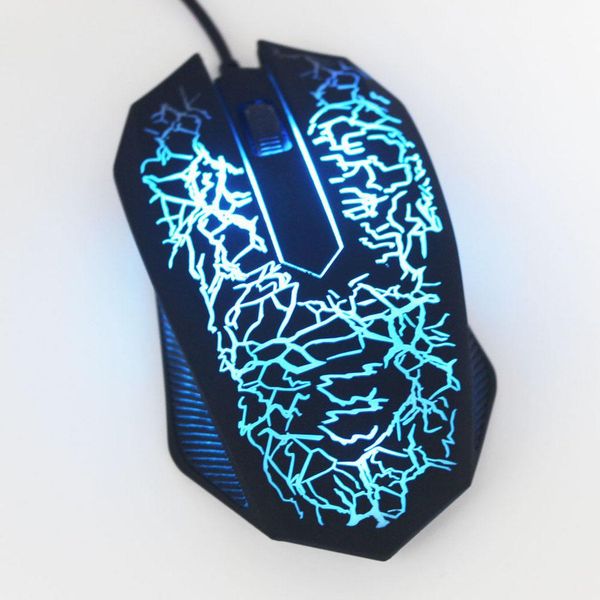 

LED Mouse LED 3 кнопки игровой USB проводной мыши для портативных ПКnew