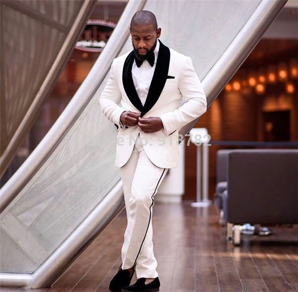 

classic shawl lapel wedding tuxedos slim fit suits for men groomsmen suit two pieces prom formal suits (jacket+pants+tie) w116, Black;gray