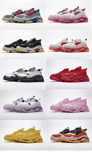 

new 2019 dad shoes paris 17fw triple-s sneakers men/women running shoes cushion shoes