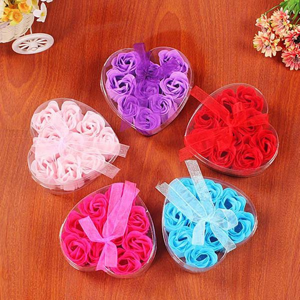 

flower soap 9x heart scented bath body petal rose flower soap wedding decoration gift wedding decoration gift festival box