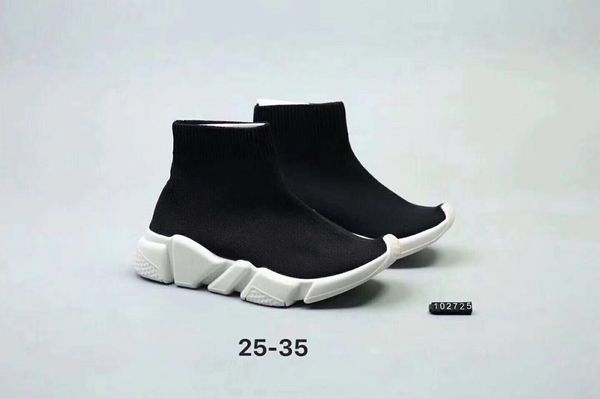 

2019 новый Boys Girls Luxury Sock Paris детская обувь Скорость кроссовки Дети Babys Летние повседн