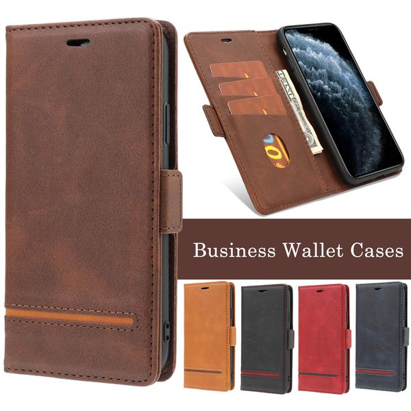 30 Stück Mix Sale Retro Business Style Wallet Handyhülle für iPhone 11 Pro X XR XS Max 6 7 8 Plus und Samsung Note 8 9 10 Pro S8 S9 S10 Plus