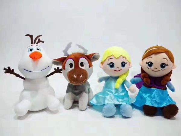 

2019 new 20cm frozen 4 tyle cartoon plu h doll plu h toy children gift toy collection dhl hipping
