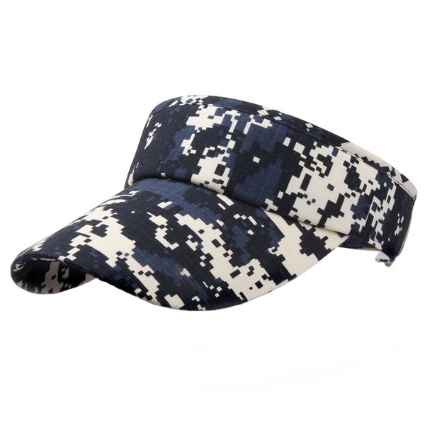 

casual sunscreen caps portable hat party hiking outdoor sports sun visor polyester cotton empty adjustable men women fashion, Blue;gray