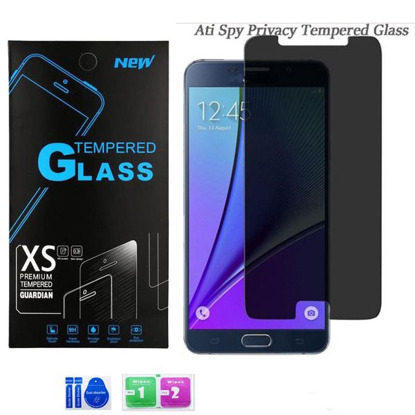 

privacy tempered glass for iphone 11 12 por xs max anti-spy screen protector for iphone xr xs 7/8 protector film 0.33mm 9h with retail box