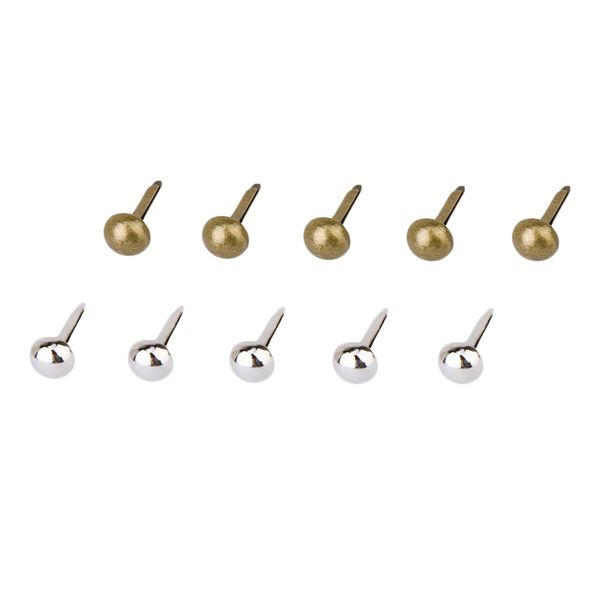 

200pcs kids diy scrapbooking brads holiday craft supplies card making pins art embellishment metal 10x6mm