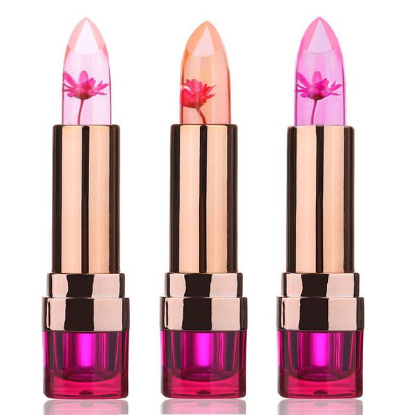 

waterproof chrysanthemum lipstick jelly fruit lip stick temperature change moisturizer bright surplus lips cosmetic 789