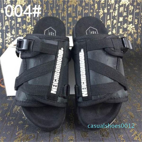 

new brand visvim slippers fashion shoes man and women lovers casual shoes slippers beach sandals outdoor slippers hip-hop street sandals c12, Black