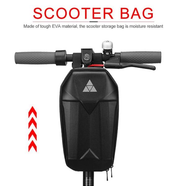 

scooter storage bag waterproof hard shell durable front hanging bag large capacity electric scooter cycling supplies