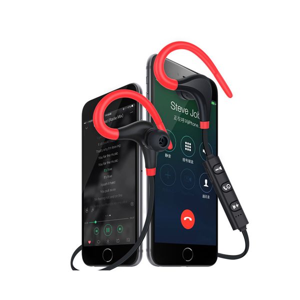 

Свободная перевозка груза высокого качества спорта Bluetooth гарнитура висит уши в ухе Bluetooth для беспроводной гарнитуры, наушники наушники