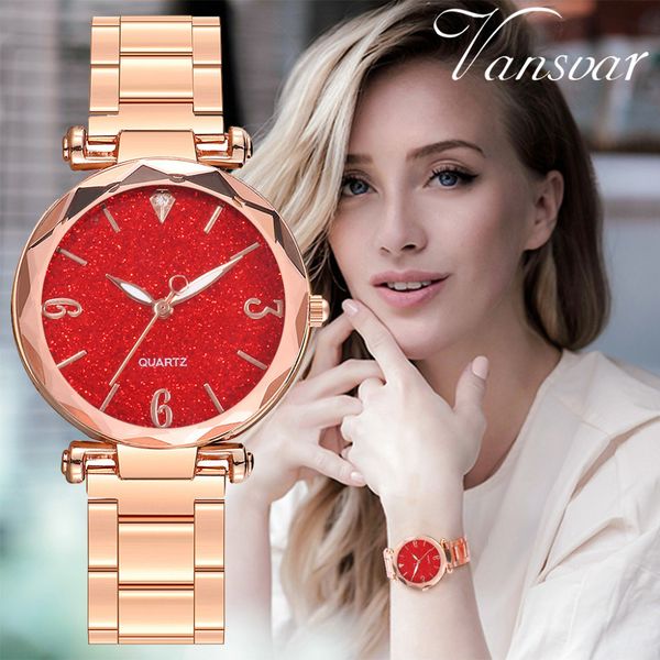 

luxury brand women watches crystal flash dial round watch clock stainless steel ladies quartz wristwatch montre femme 2019, Slivery;brown