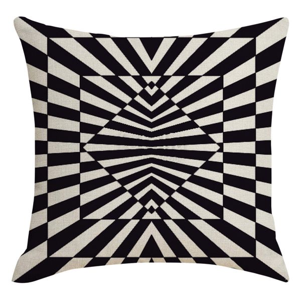 Modern Style Visual Trap Visual Disordered Line Hug Pillowcase