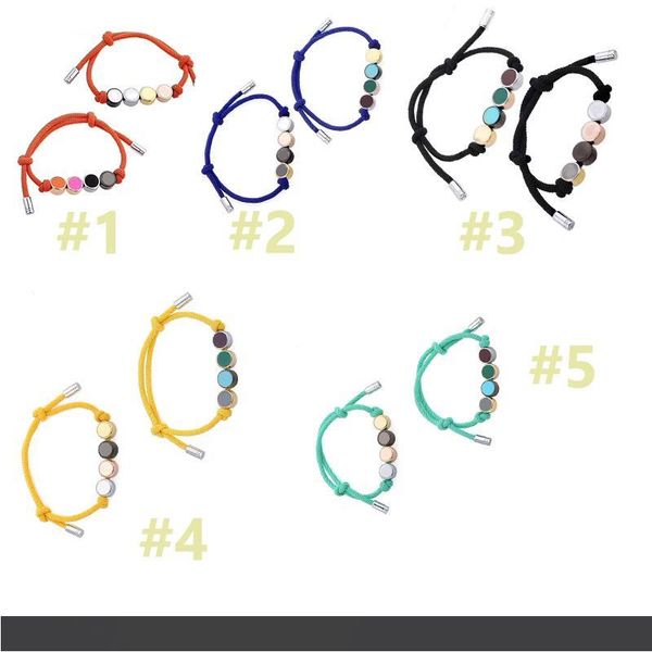 

горячая 2019 мода подлинные браслеты v форма для мужчин и женщин браслеты письмо шаблон браслет ювелирные изделия рождественский подарок, Blue;gray