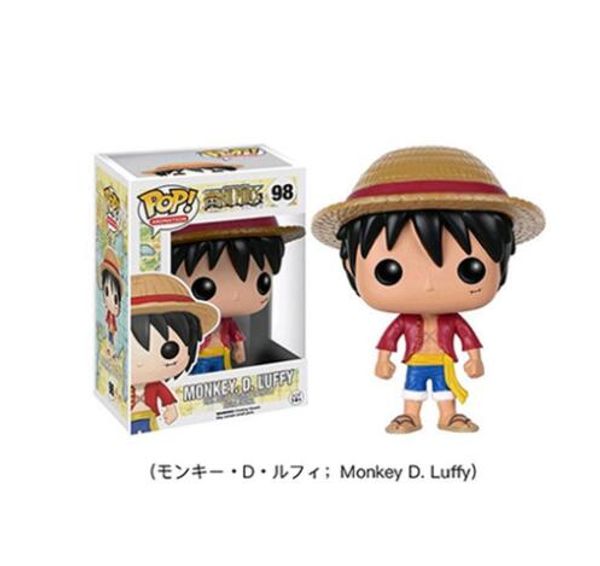

funko pop luffy tony tony chopper trafalgar`law ace action figures pvc anime toys japanese cartoon doll toys for collection 10cm