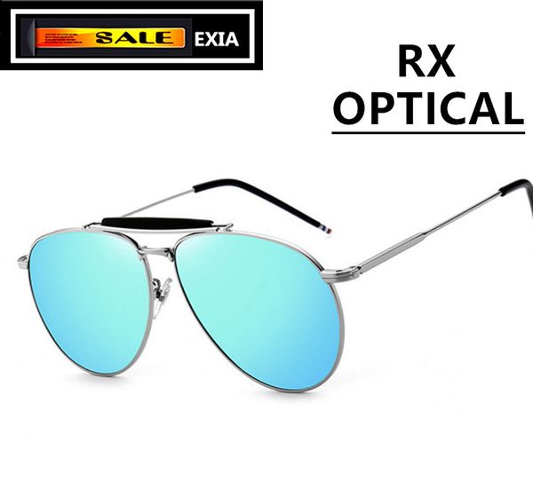 

flash mirror polarized sunglasses men optical lenses rx kd-49 series, White;black