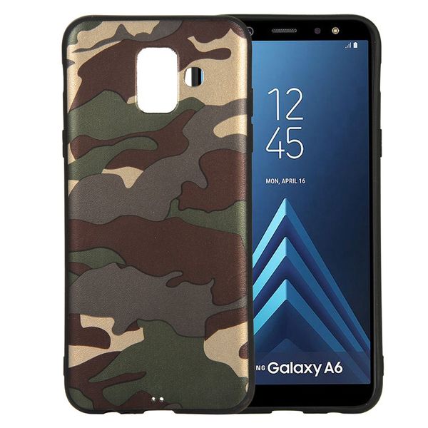 

камуфляж slim-fit anti-scratch shockproof гибкий мягкий чехол из геля tpu для samsung galaxy a6 2018 a6 plus 2018 a7 2018 a750