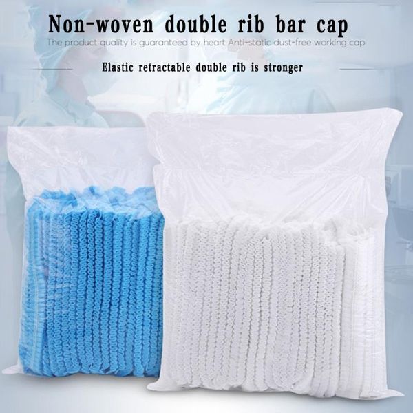 

# h30 65pc одноразовые hat одноразовые anti-страховочного нетканый double rib bar крышка случая защитных голов