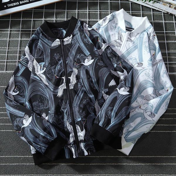 

autumn and winter new mens bomber zipper jacket male fashion streetwear hip hop chinese style pilot coat men clothing plus size, Black;brown