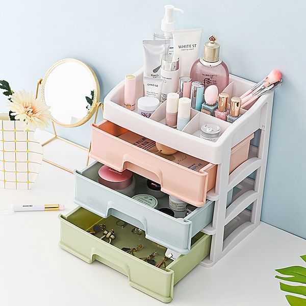 

storage drawer dust-proof cosmetic storage box deskstorage box dressing table rack skin care box