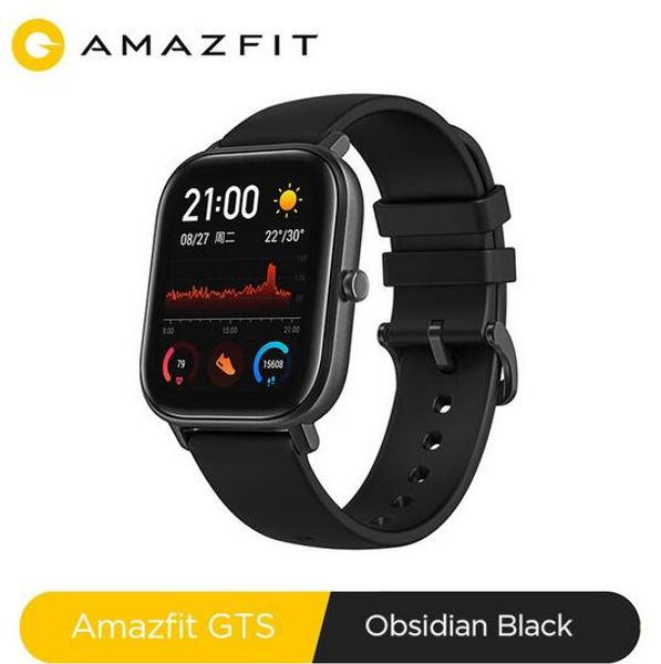 

global version new amazfit gts smart watch 5atm waterproof swimming smartwatch 14days battery music control for xiaomi ios phone