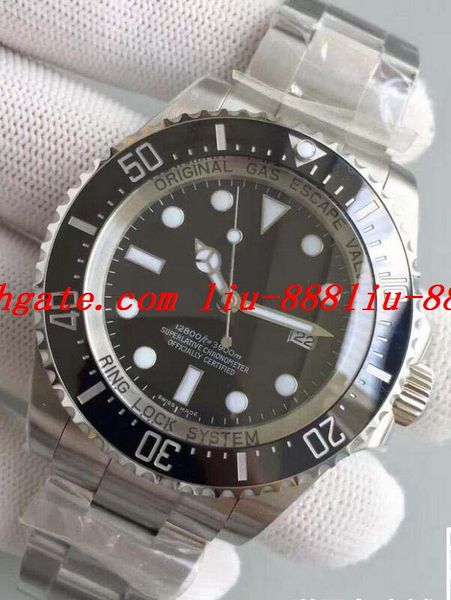 

Luxury Best V7 Version N00B Stainless Steel Black 116660 44mm Ceramic Bezel Sw iss Eta 3135 Movement Sapphire Automatic Date Men Dive